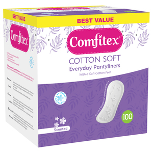 COMFITEX PANTYLINERS 100 SCENTED