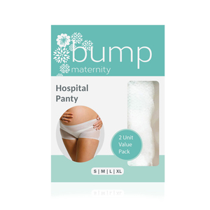 BUMP MATERNITY HOSPITAL PANTY SMALL 2's