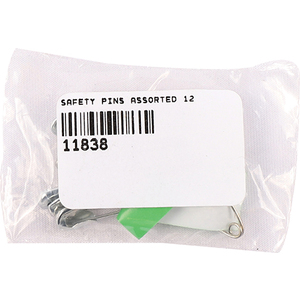 SAFETY PINS ASSORTED 12