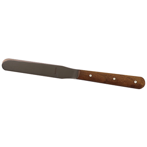 SPATULA 100MM S/STEEL+WOODEN HANDLE