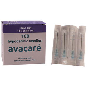 NEEDLE 15GX38MM AVACARE BLUE-GREY 100~