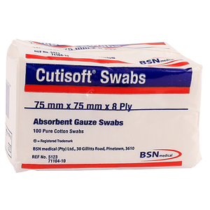 GAUZE 75X75X8PLY NAT N/S CUTISOFT 100s