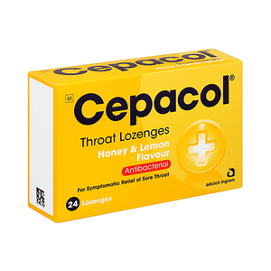 CEPACOL LOZENGES HONEY&LEMON 24