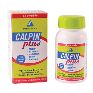 CALPIN PLUS CHEW 30 TABLETS PINNACLE