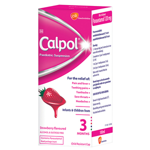CALPOL PAED STRAWBERRY 100ML