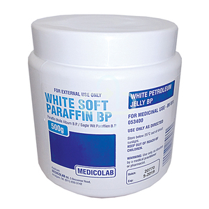 PARAFFIN SOFT WHITE 500G MEDICOLAB