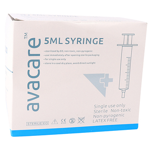 SYRI 5ML LUER SLIP AVACARE 100~