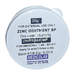 ZINC OXIDE OINTMENT 30G MEDICOLAB