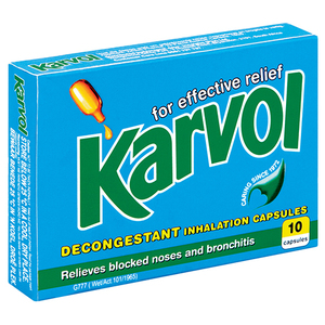 KARVOL INHALENT CAPS 10