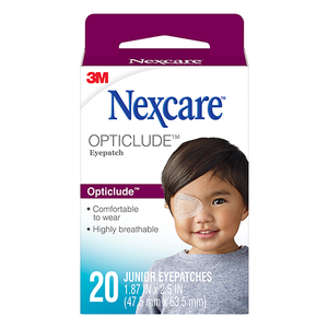 NEXCARE OPTICLUDE JUNIOR EYE PATCH 20