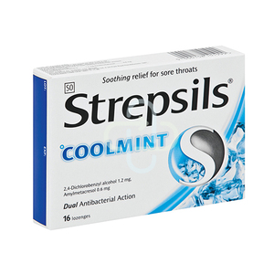STREPSILS COOLMINT 16 LOZENGES