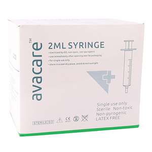 SYRI 2ML 3PART LUER SLIP AVACARE 100~