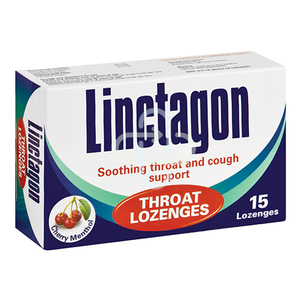 LINCTAGON LOZENGES CHERRY MENTHOL 15