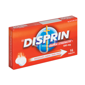 DISPRIN EXTRA 16 500MG DISPERSABLE TABS