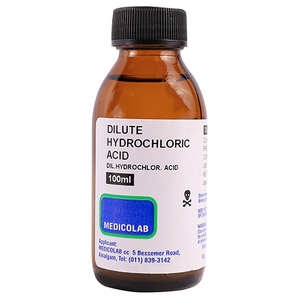 HYDROCHLORIC ACID DILUTE 10% 100ML MEDIC
