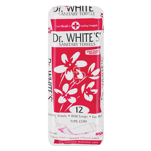 DR WHITE MATERNITY TOWEL LOOPED 12