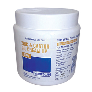 ZINC & CASTOR OIL 500G CREAM MEDICOLAB