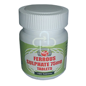 FERROUS SULPH  75MG  100 TABS PORTFOLIO