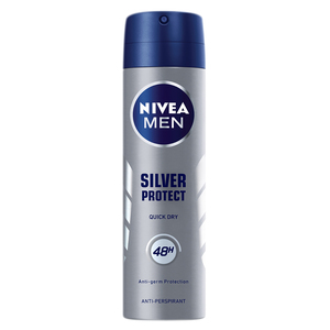 NIVEA AEROSOL MEN SILVER 150ML SPRAY