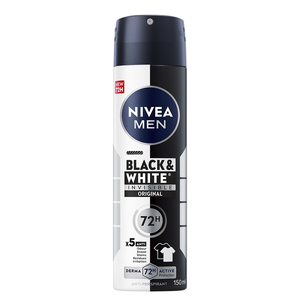 NIVEA AEROSOL INVISABLE BLK&WHT 150ML