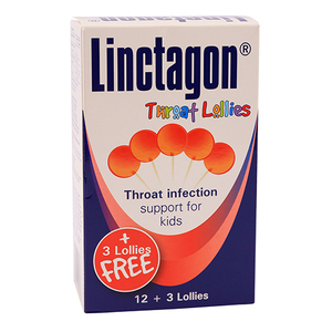 LINCTAGON THROAT LOLLIES 12 CHERRY