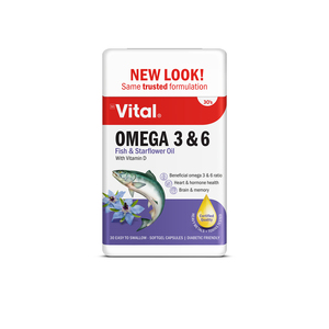 VITAL OMEGA 3&6 CONCEN CAPS 30