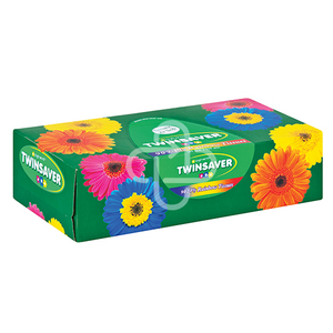 TISSUE TWINSAVER FACIAL RAINBOW 90