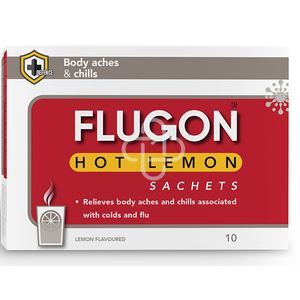 FLUGON HOT LEMON SACHETS 10  TARA