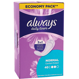 ALWAYS LINERS NORMAL UNSCENTED 40