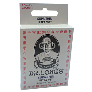 CONDOM DR LONGS SUPA THIN ULTRA-WET 3