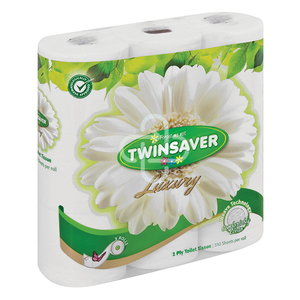 TOILET PAPER TWINSAVER LUXURY 2PLY 9