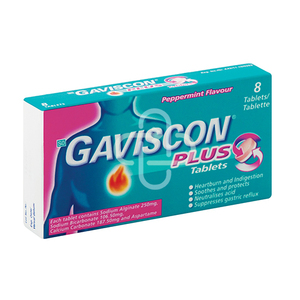 GAVISCON PLUS  8 TABLETS