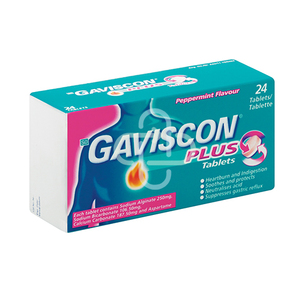 GAVISCON PLUS 24 TABLETS