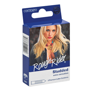 CONDOM CONTEMPO ROUGH RIDER STUDDED 3