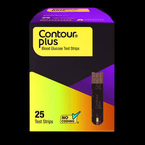 CONTOUR PLUS BLOOD GLUCOSE STRIPS 25s