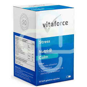 VITAFORCE NUTRI-B CALM 30 SOFTGEL CAPS