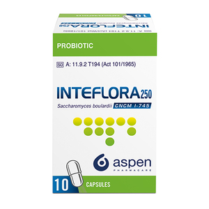 INTEFLORA 250MG CAP 10