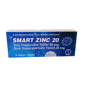 SMART ZINC EFF 20MG TABS 10