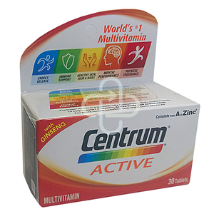 CENTRUM ACTIVE MULTIVIT TABS 30