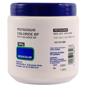POTASSIUM CHLORIDE 500G MEDICOLAB