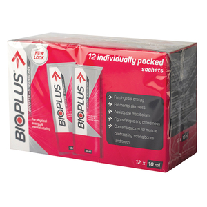 BIOPLUS ENERGY TONIC S/BERRY 10ML X12 ~