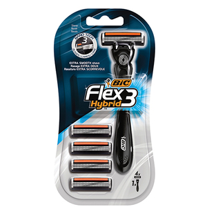 BIC FLEX TRIPLE BLADE RAZOR 1 +4 CARTR