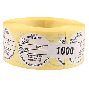LABELS ROLL FOR OINTMENT/SALF 1000s