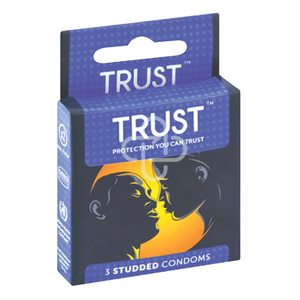 CONDOM TRUST STUDDED 3