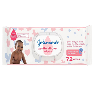 J&J BABY WIPES GENTLE ALL OVER 72