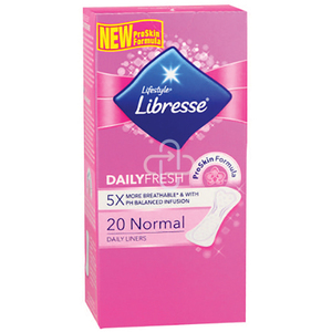 LIBRESSE PANTYLINER NORMAL 20