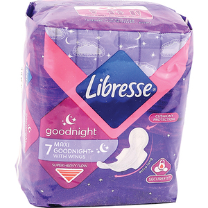 LIBRESSE MAXI GOODNIGHT WITH WINGS 7
