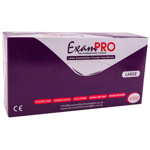 GLOVE EXAM LATEX PF LARGE 100