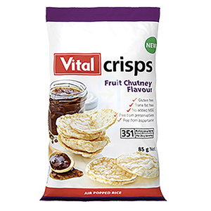 VITAL CRISPS FRUIT & CHUTNEY 85G