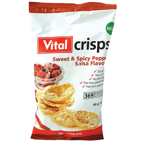 VITAL CRISPS SWEET&SPICY PEPPR SALSA 85G